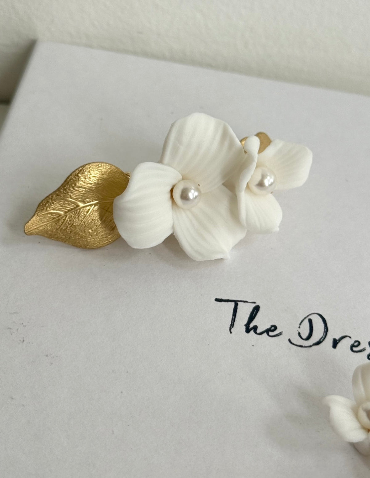 Flora - Gold Ceramic Hair Bridal Pins (pair)