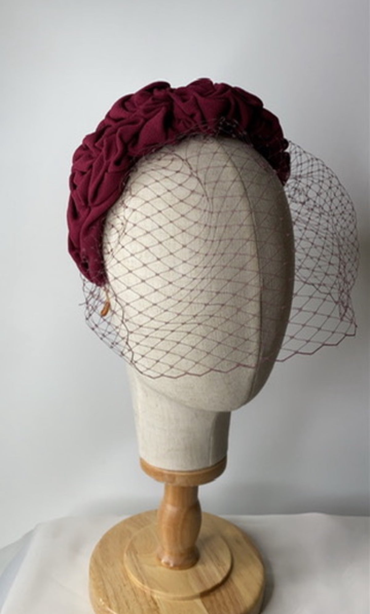 Berry Wine Veiled Hairband