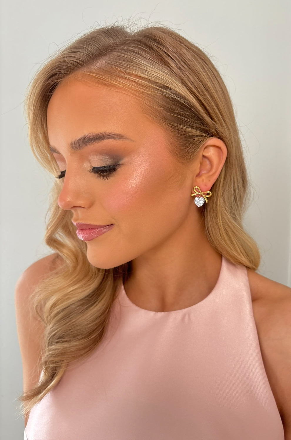 Hailey - Gold Heart Earring