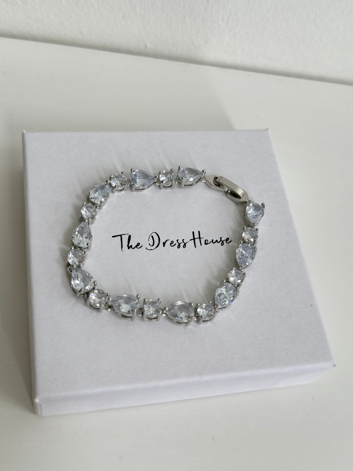 Lindsay - Silver Tennis Bracelet