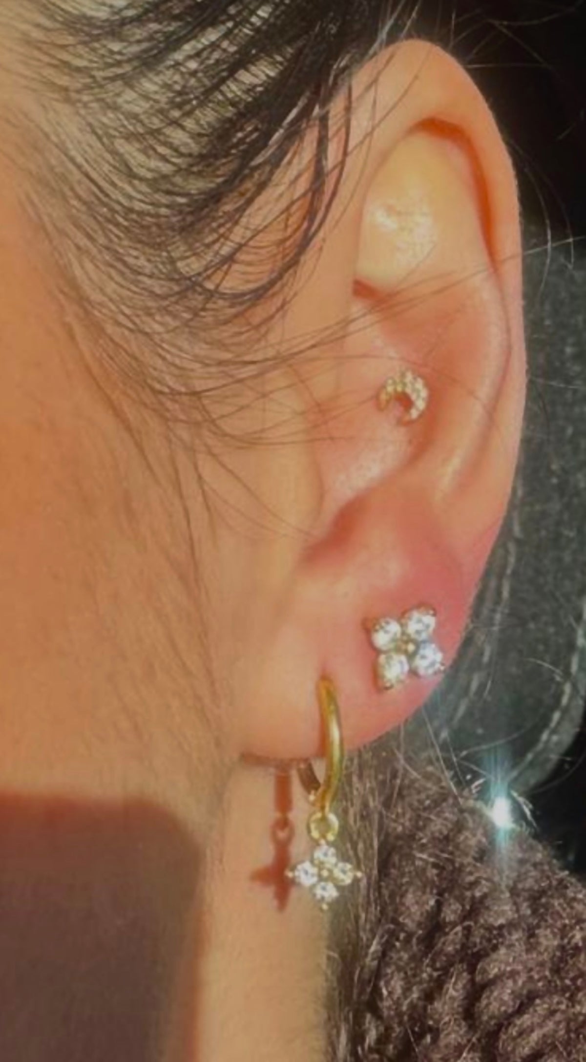 Maya - Gold Drop Earring