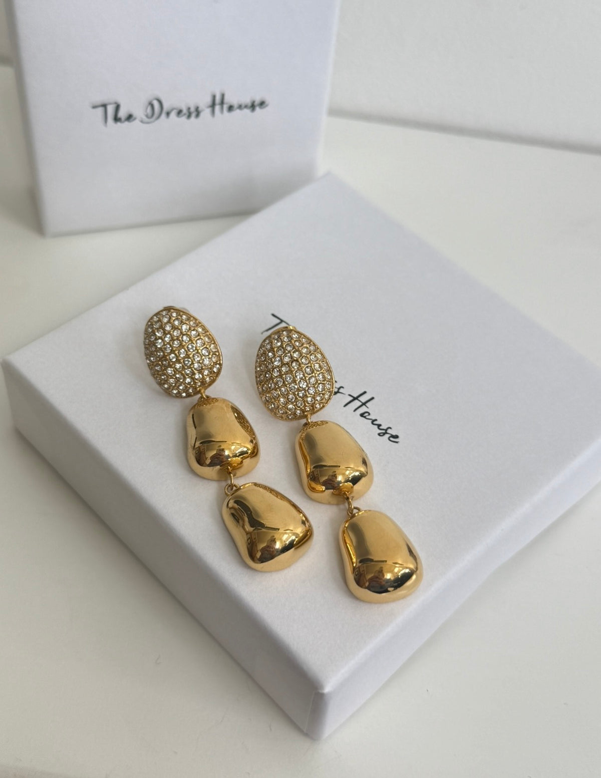 Avery - Gold Statement Earring