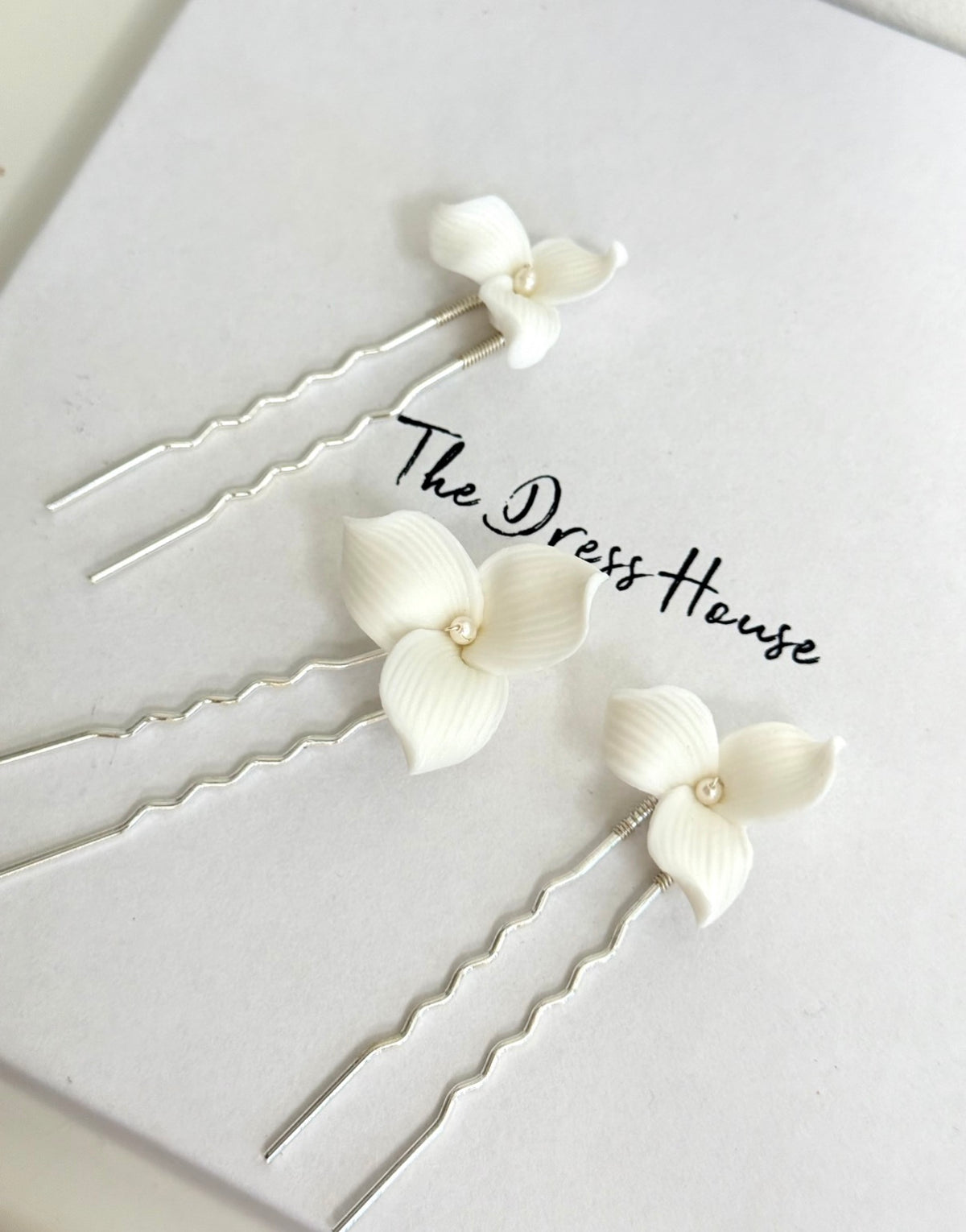 Anita - Ceramic Bridal Hair Bobby Pins