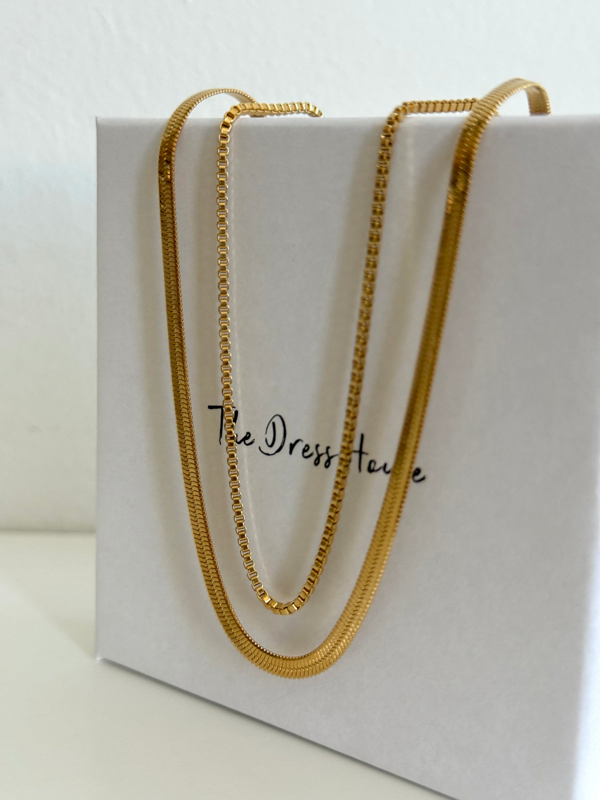 Maya - Gold Double Layer Necklace