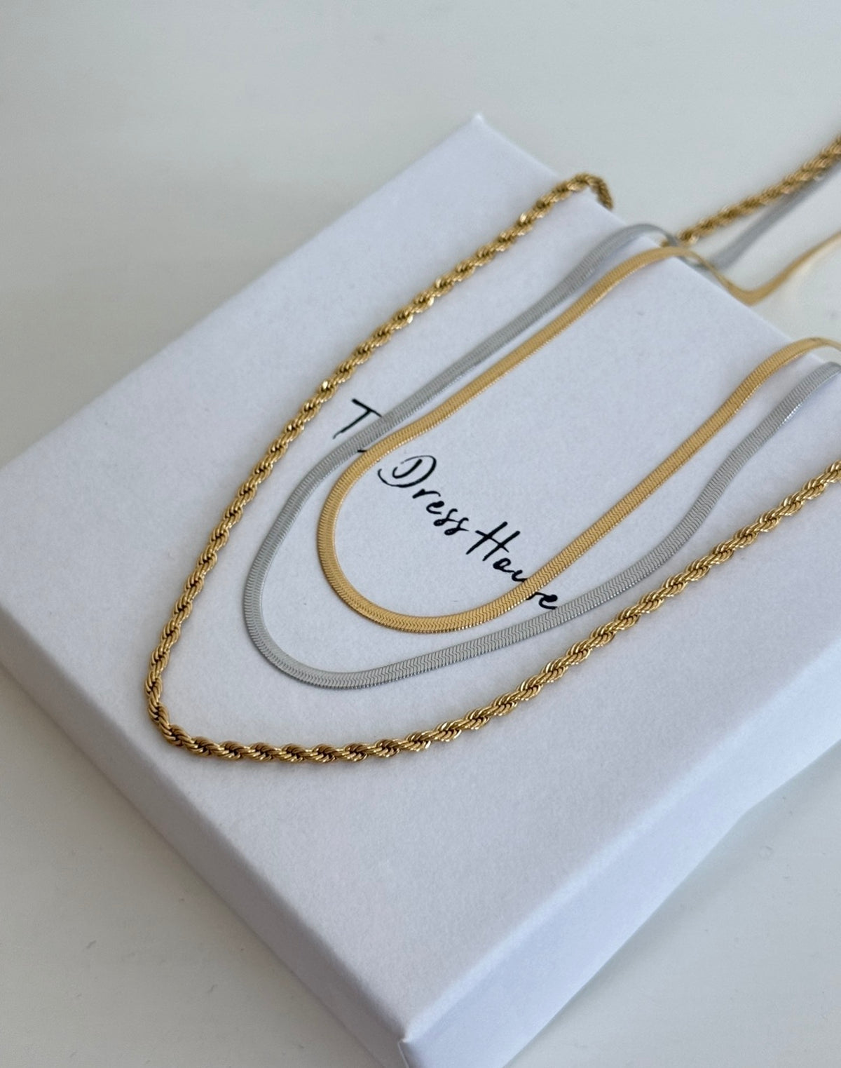 Courtney - Gold Silver Layer Necklace