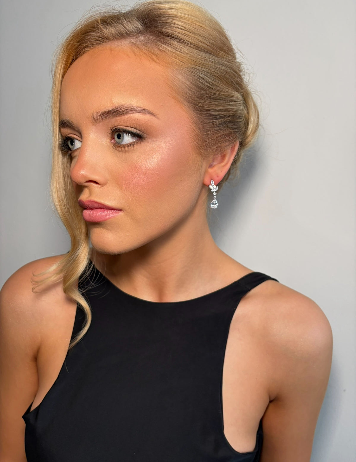 Tiffany - Silver Diamanté Earring
