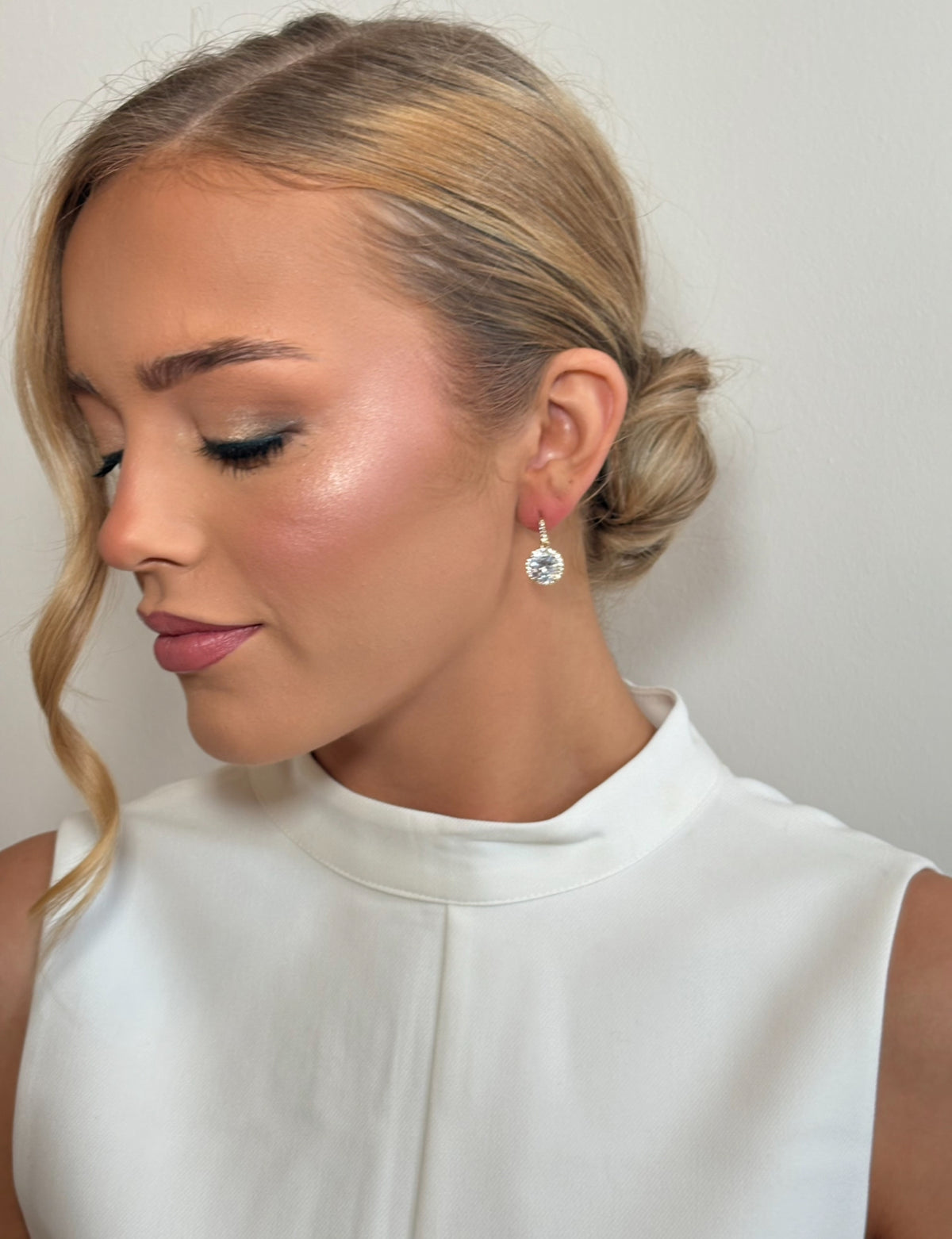 Clare - Gold Diamanté Earring