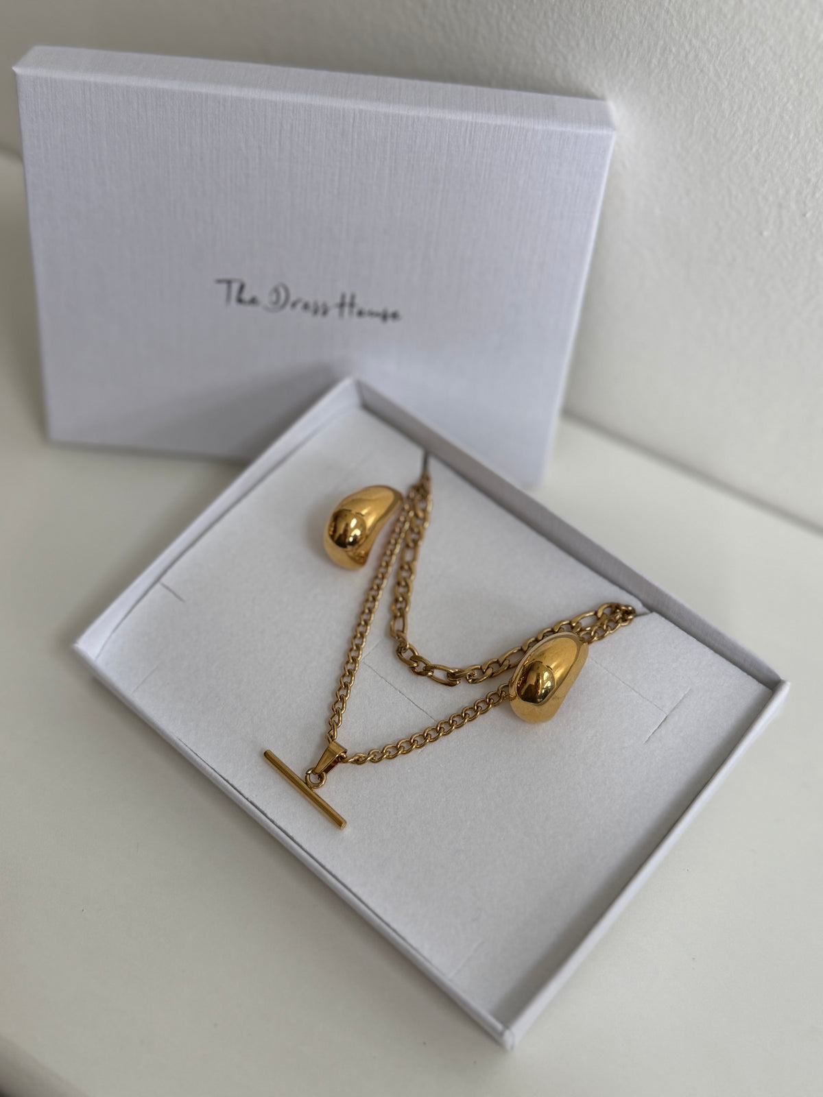 Christmas Gift Set 4 - Gold Necklace Earring