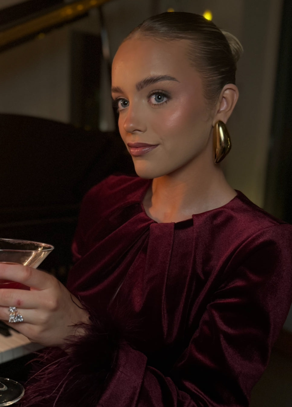 Eila- Gold Statement Earring