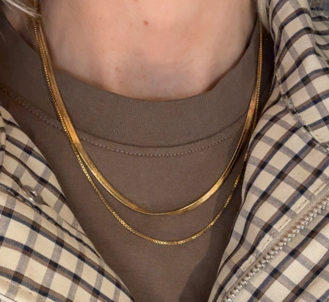 Maya - Gold Double Layer Necklace