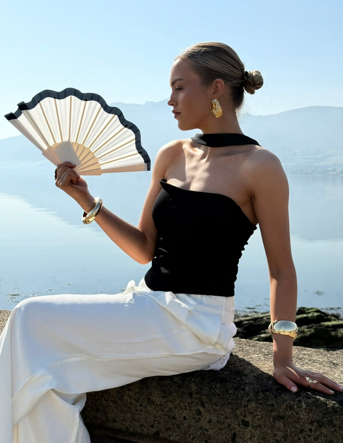 Kiera - Gold Statement Earring