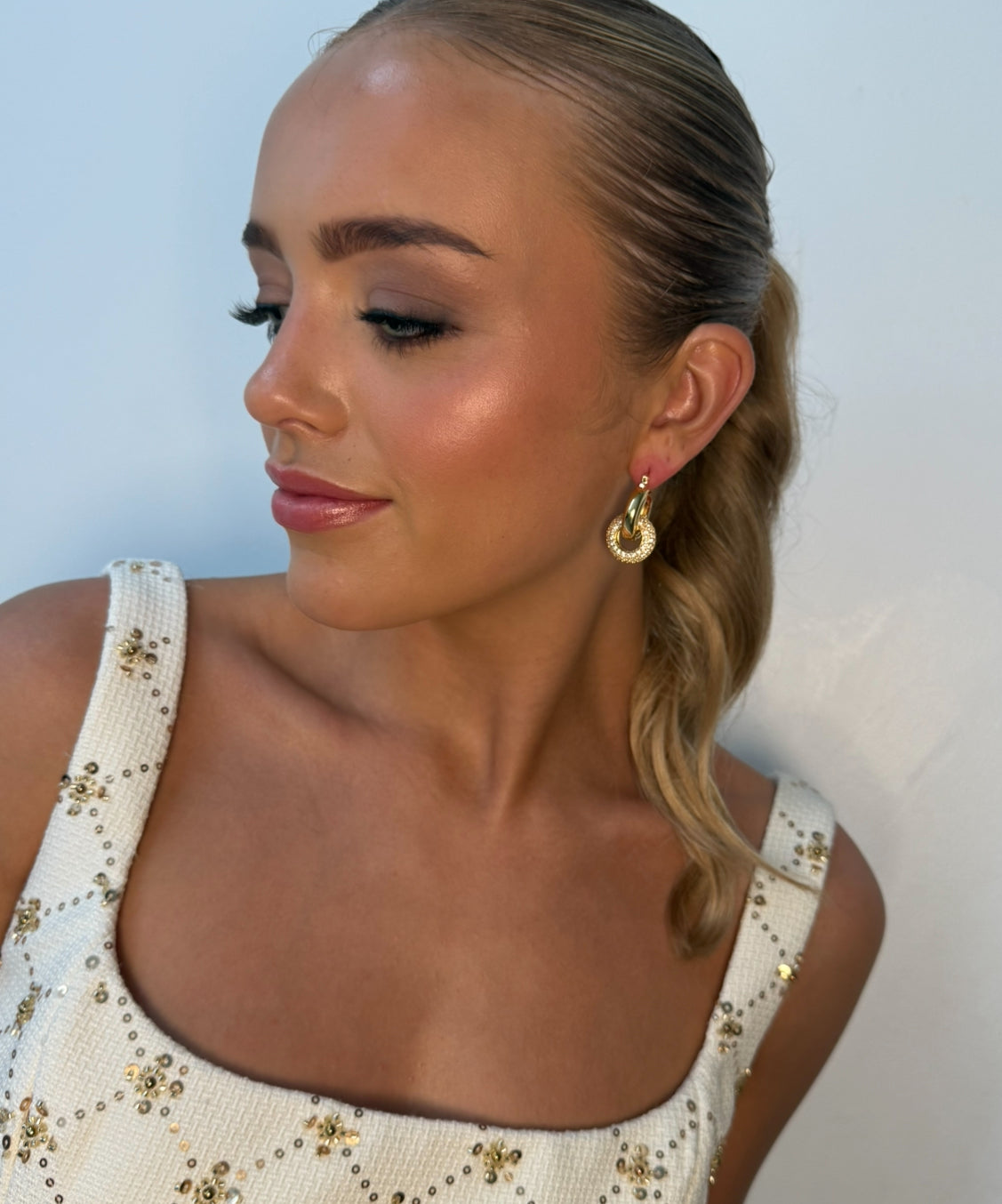 Amaya- Gold Hoop Earring