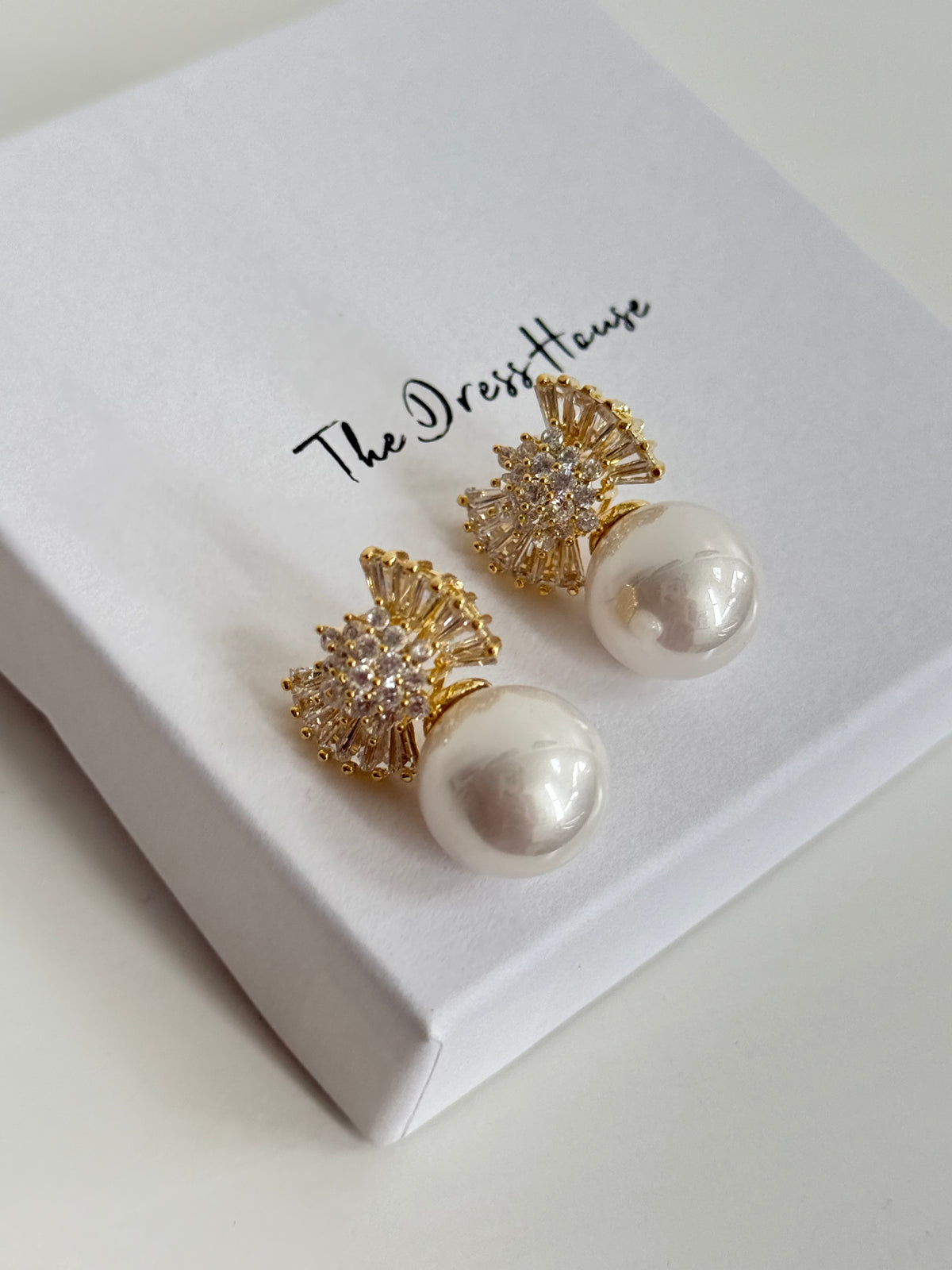 Freya - Gold Diamanté Earring