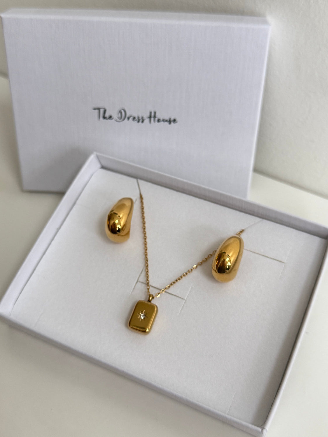 Christmas Gift Set 3 - Gold Necklace Earring