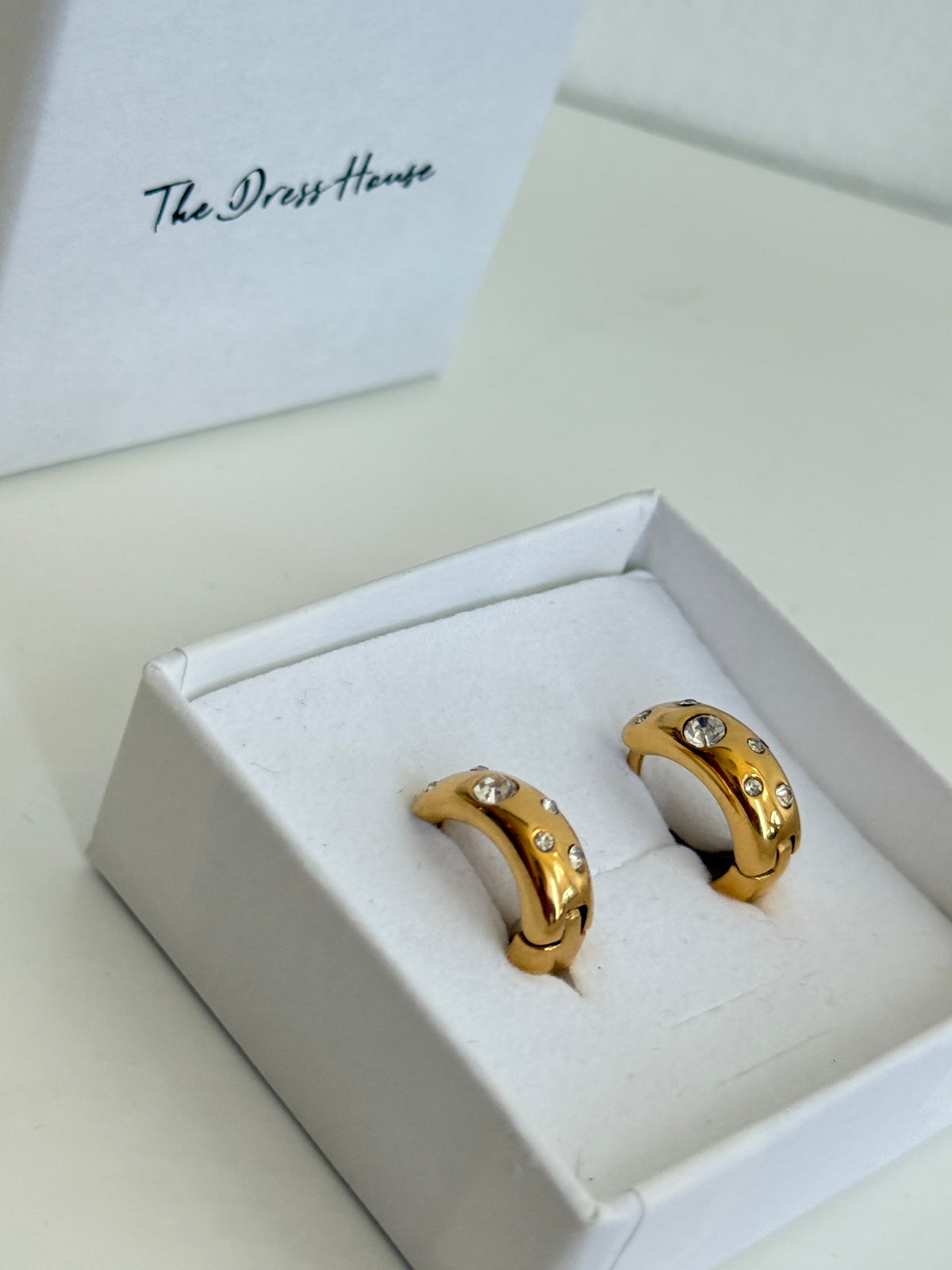 Courtney - Gold Huggie Hoop Earring