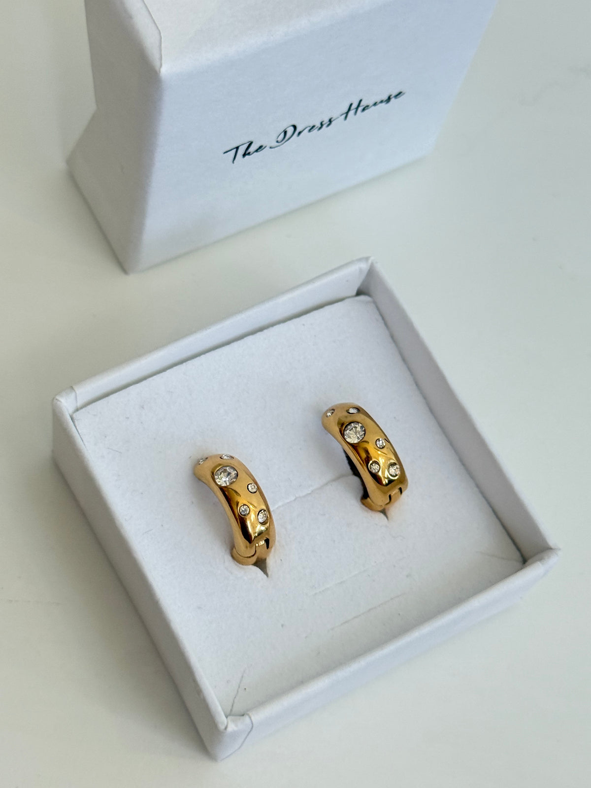 Courtney - Gold Huggie Hoop Earring