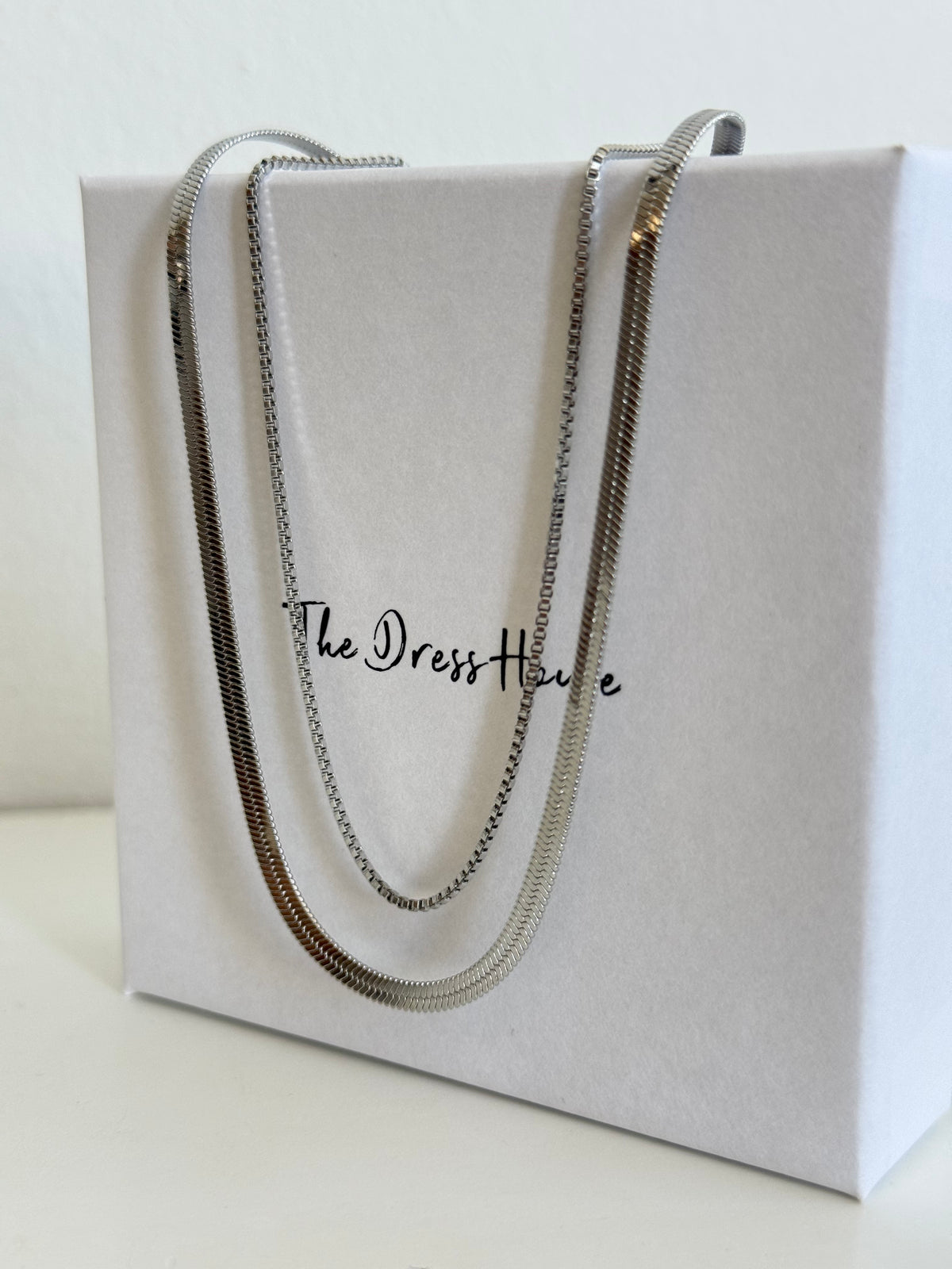 Maya - Silver Double Layer Necklace