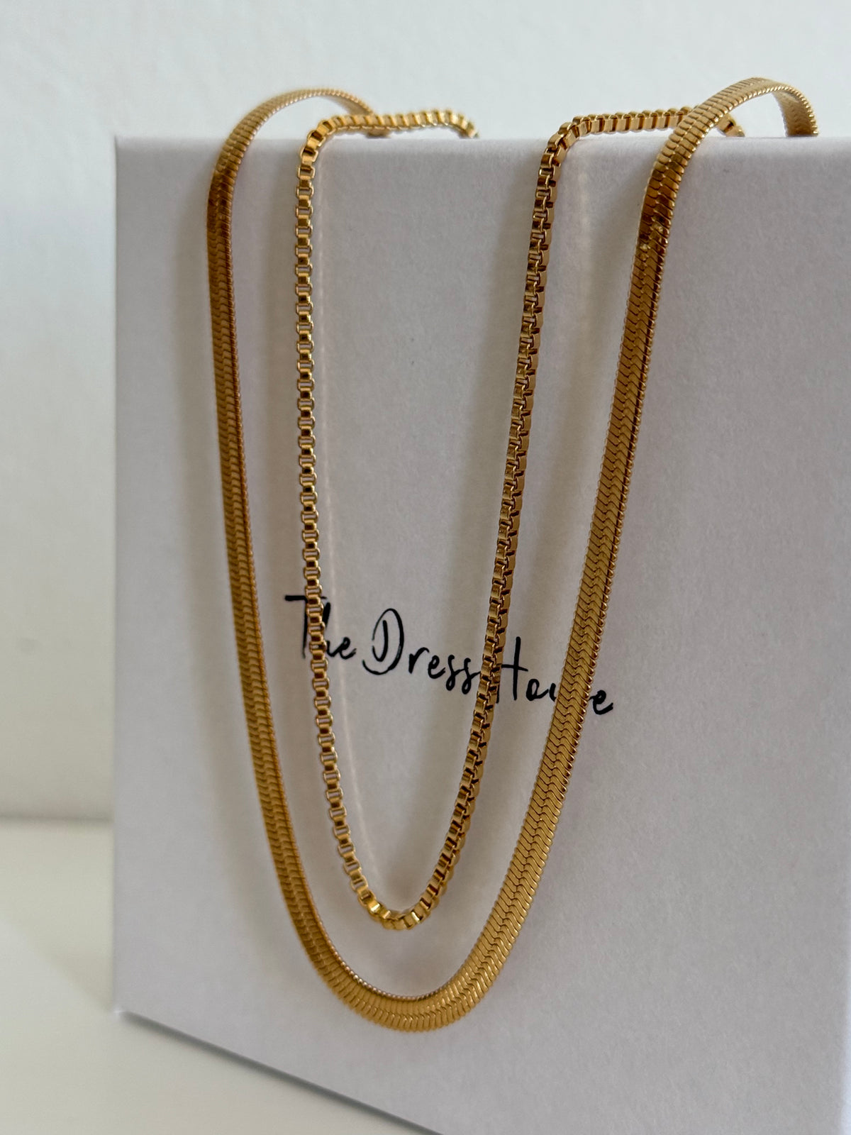 Maya - Gold Double Layer Necklace