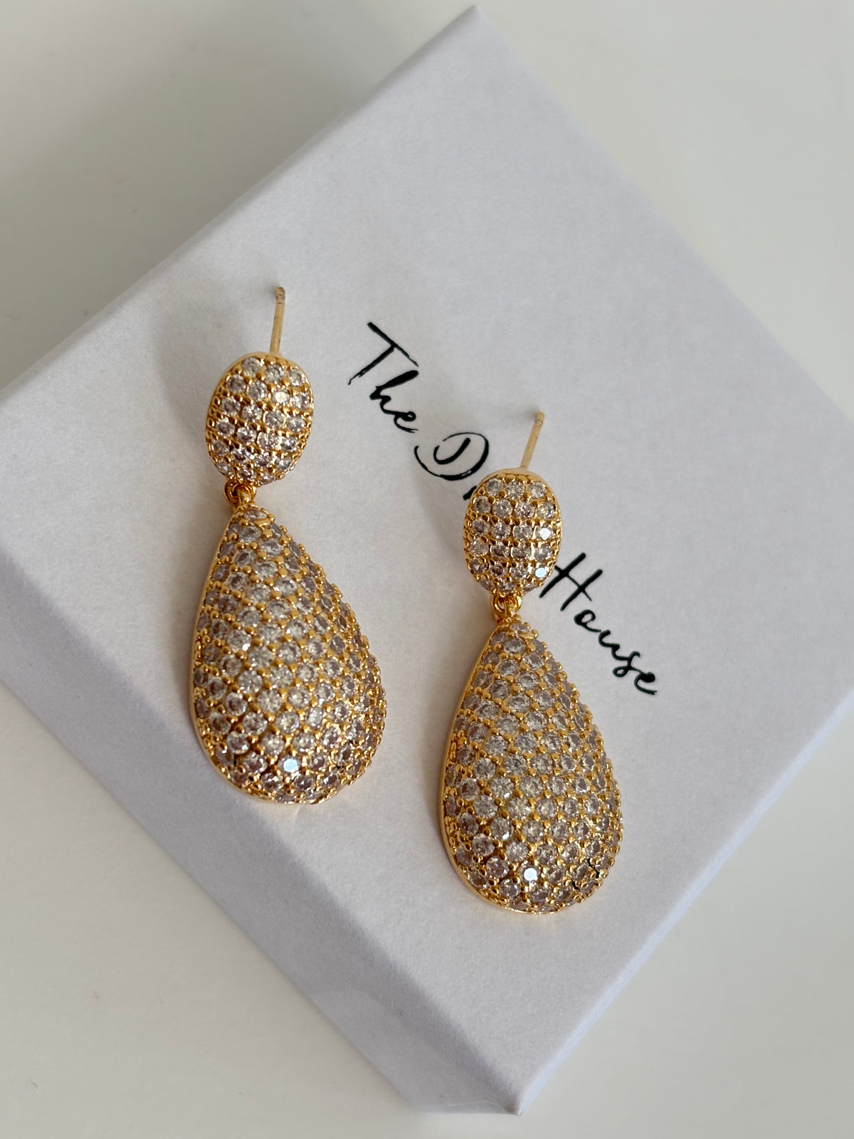 Izzy - Gold Diamonte Earring