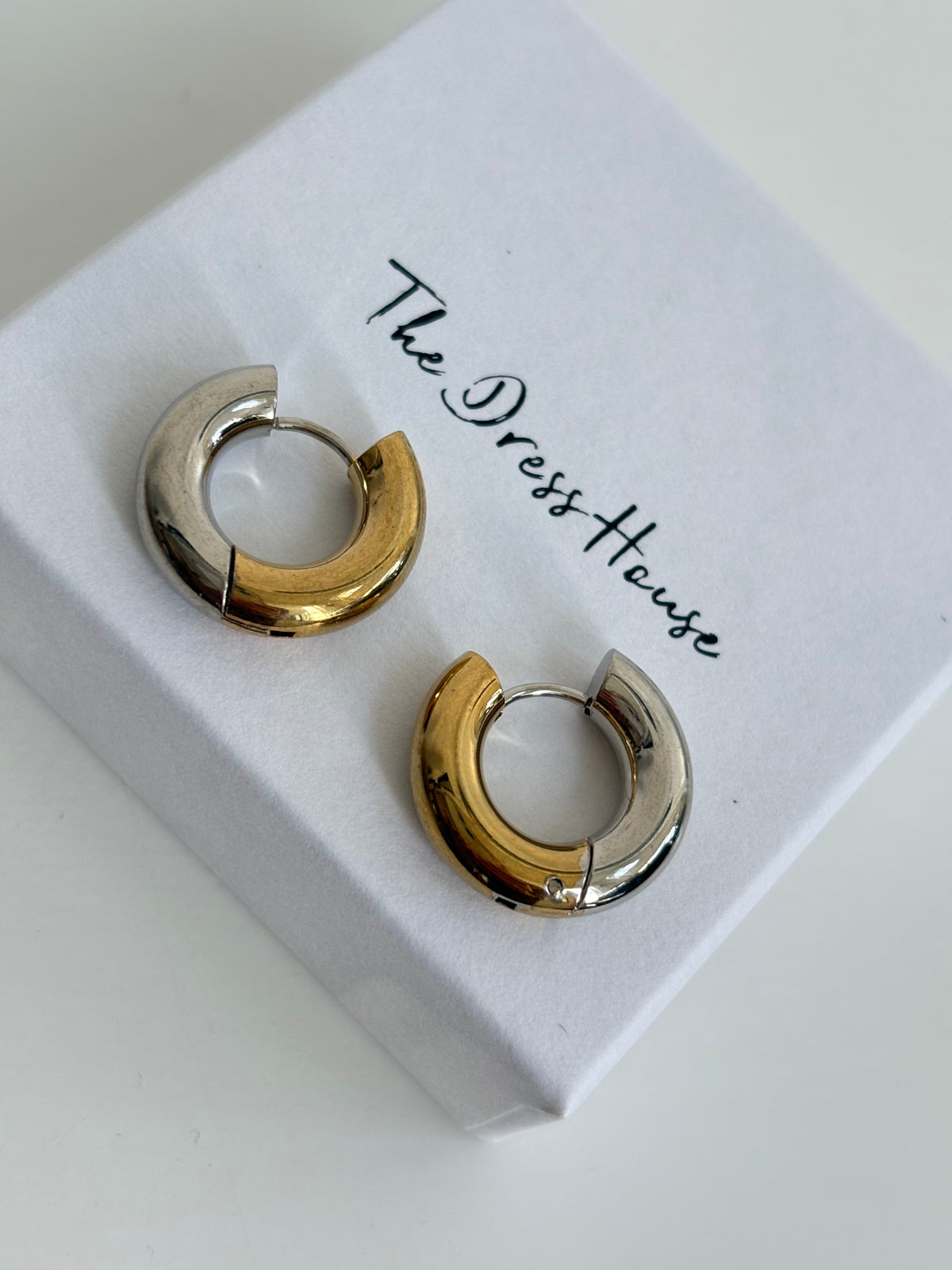 Mimi Silver Gold Hoop Earring – The Dress House1