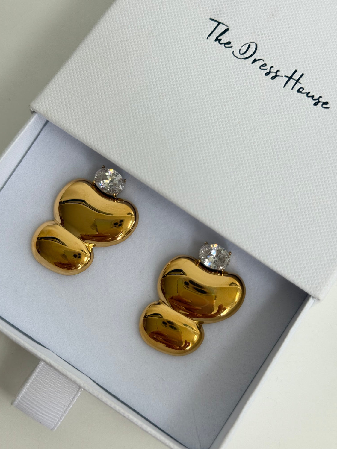 Faye - Gold Diamanté Earring