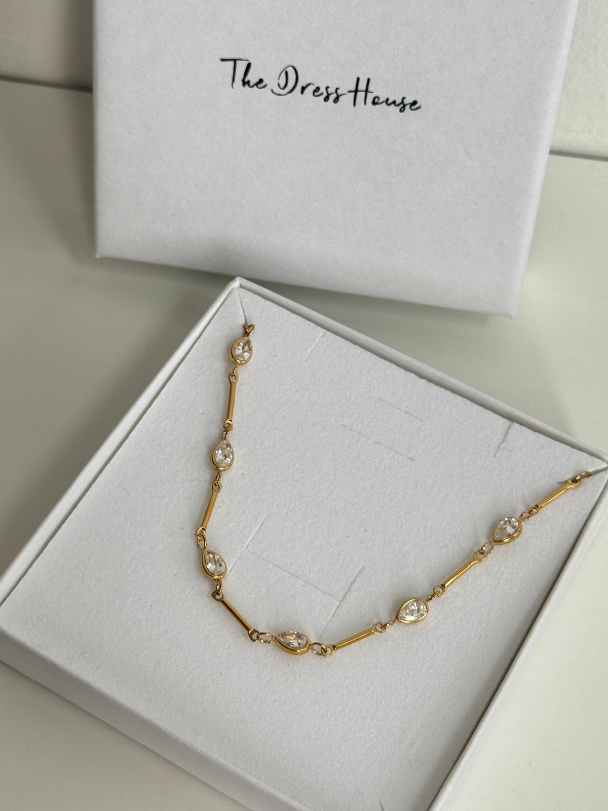 Neve - Gold Diamanté Bracelet