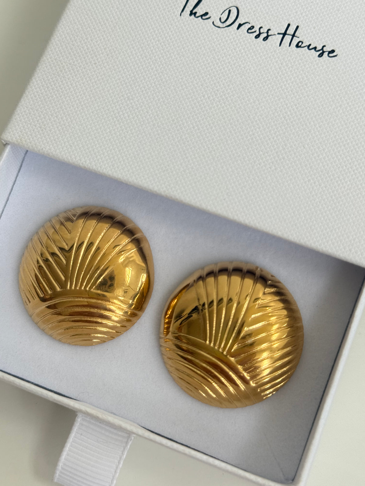 Rena - Gold Statement Earring