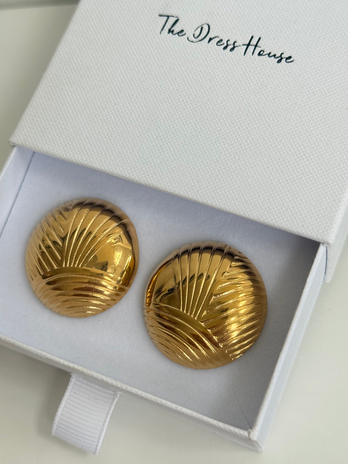 Rena - Gold Statement Earring