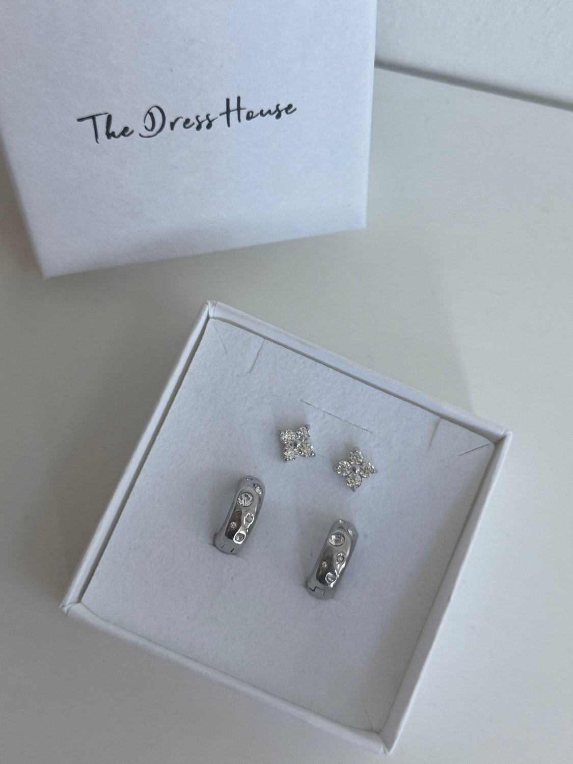 Stacking Hoop Silver Earring Set