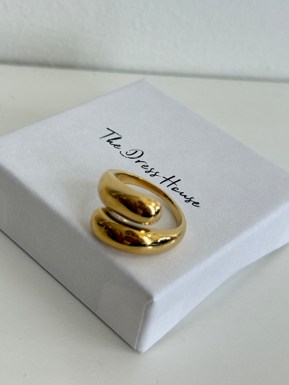 Jasmine - Gold Adjustable Ring