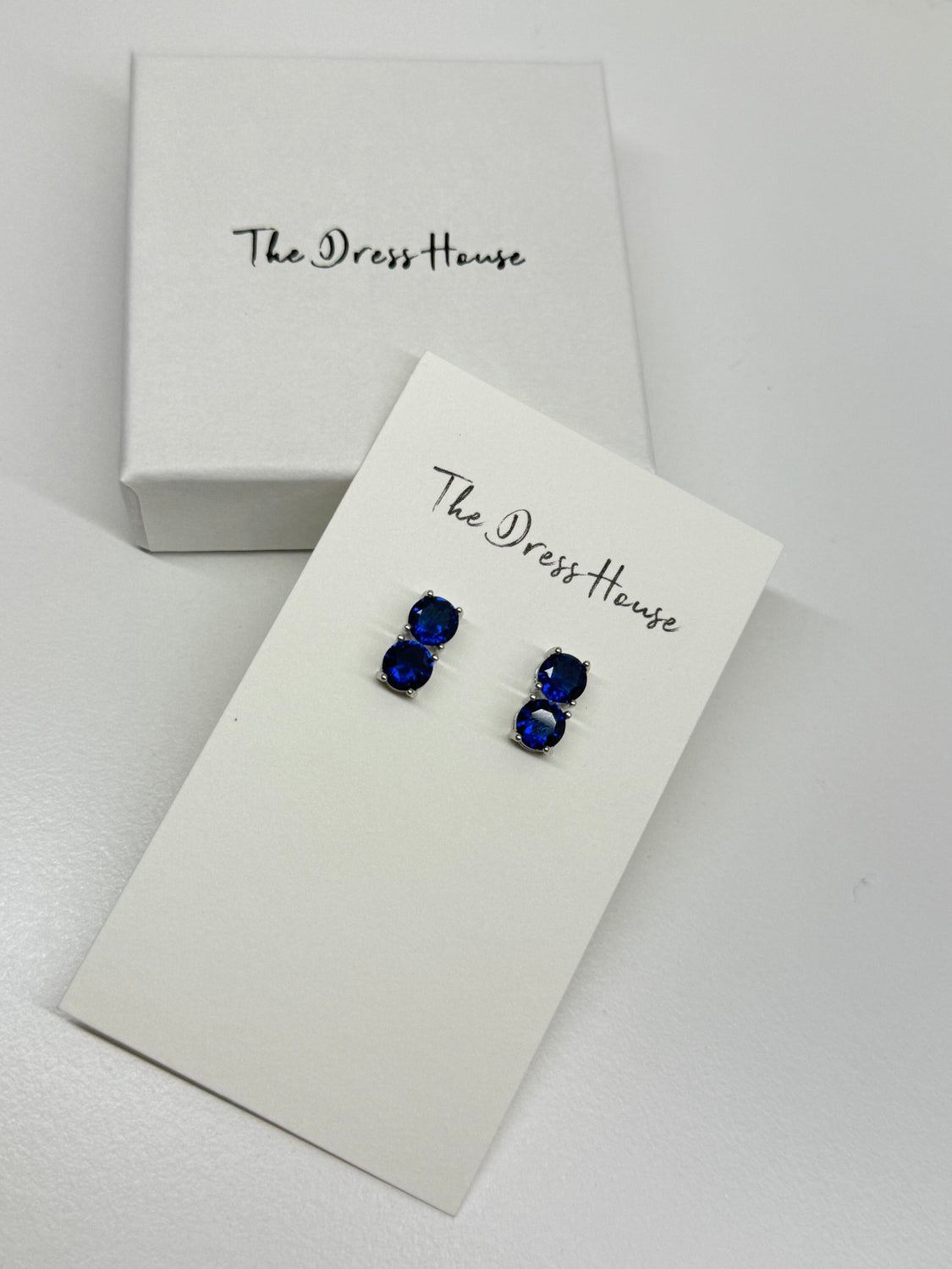 Maya - Blue Silver Earring