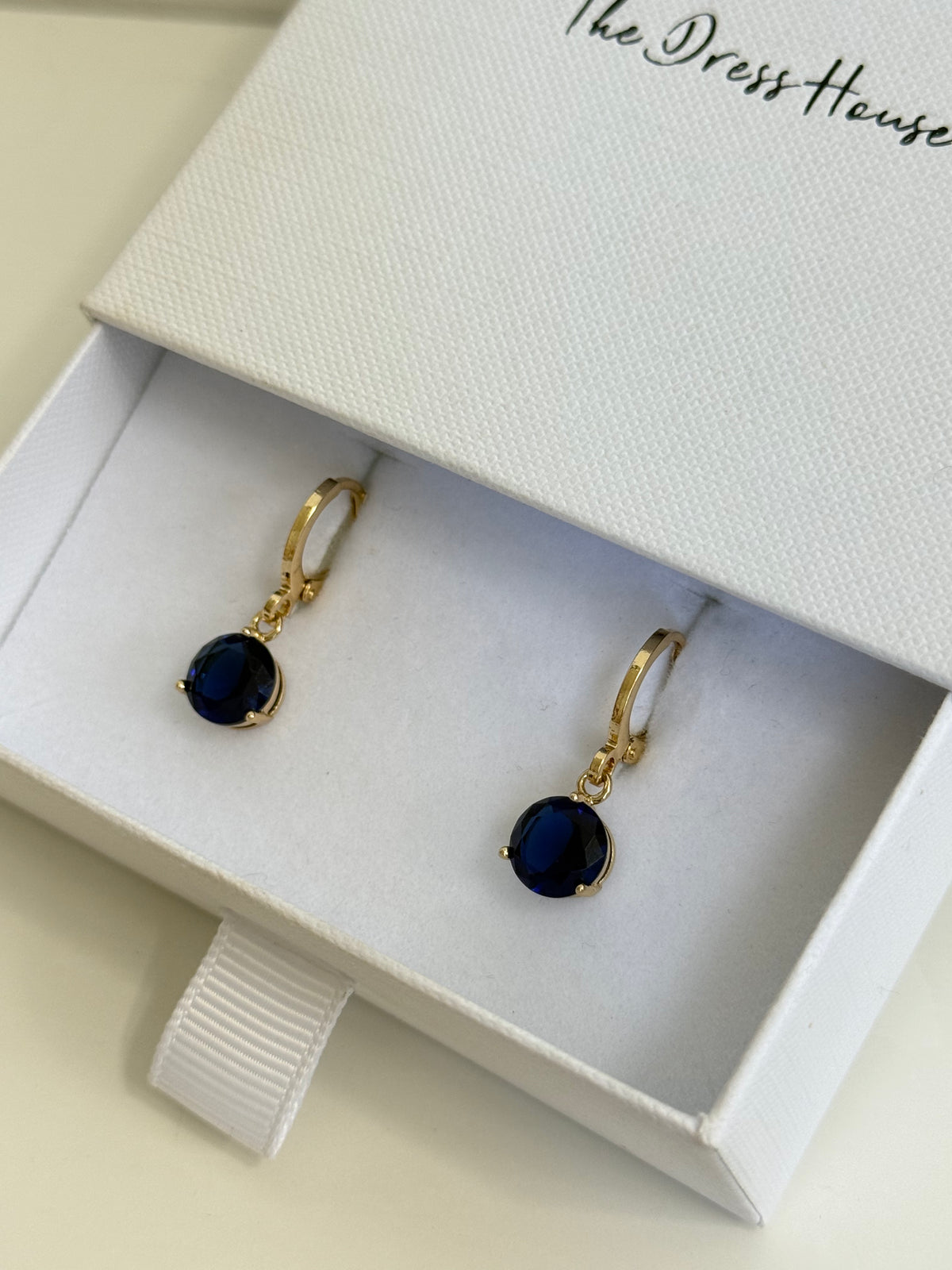 Mona - Blue Gold Earring
