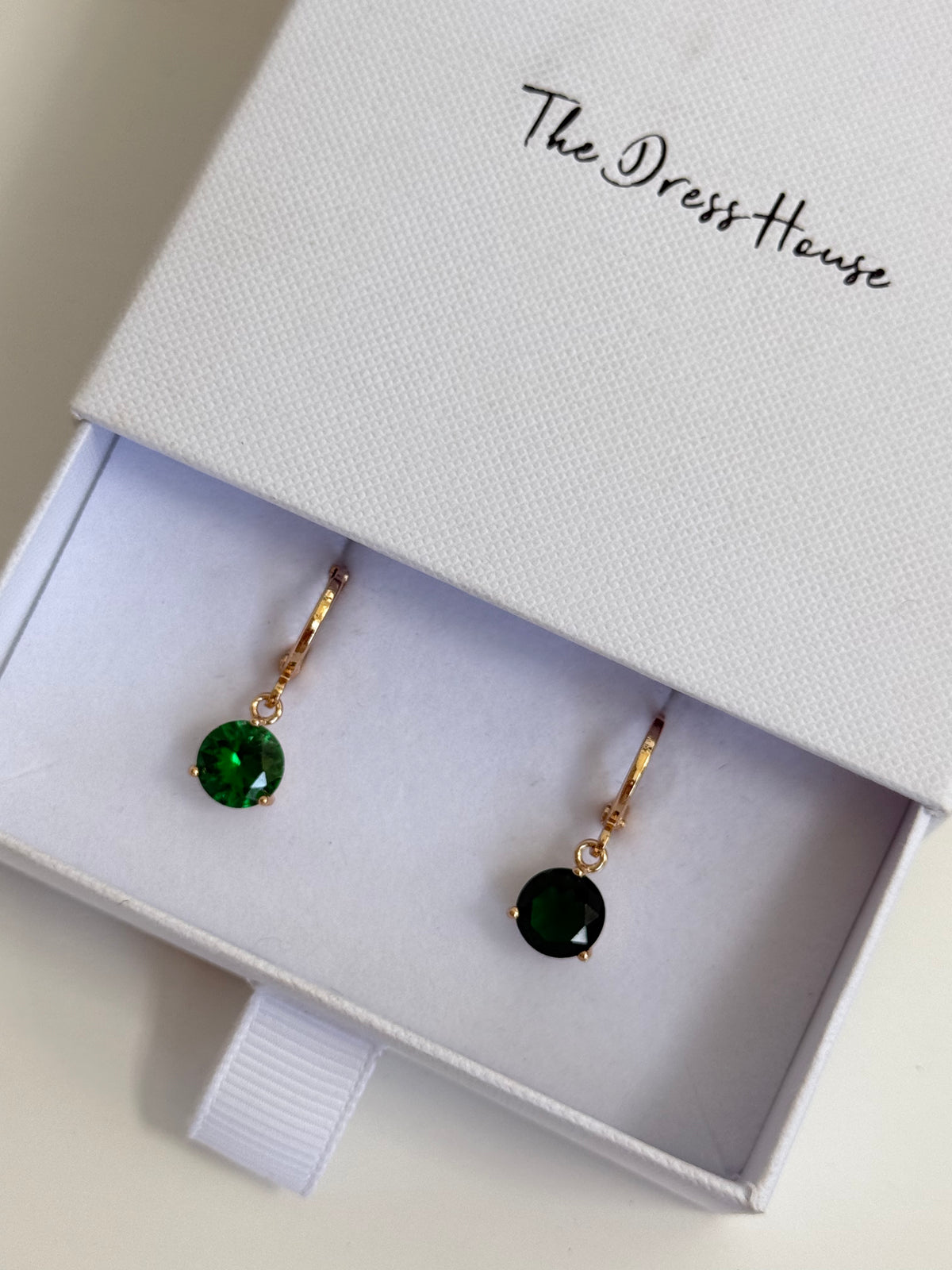 Mona - Green Gold Earring