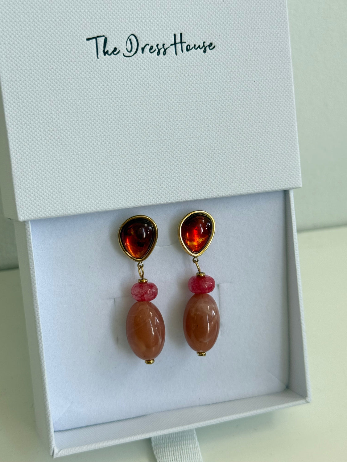 Saffron - Orange Brown Earring