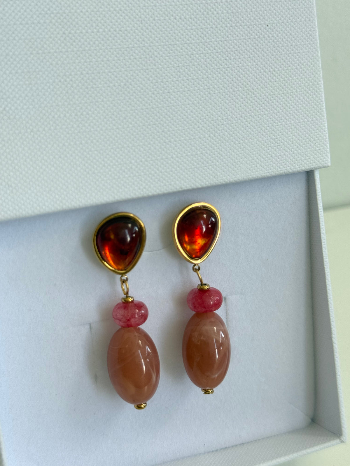 Saffron - Orange Brown Earring