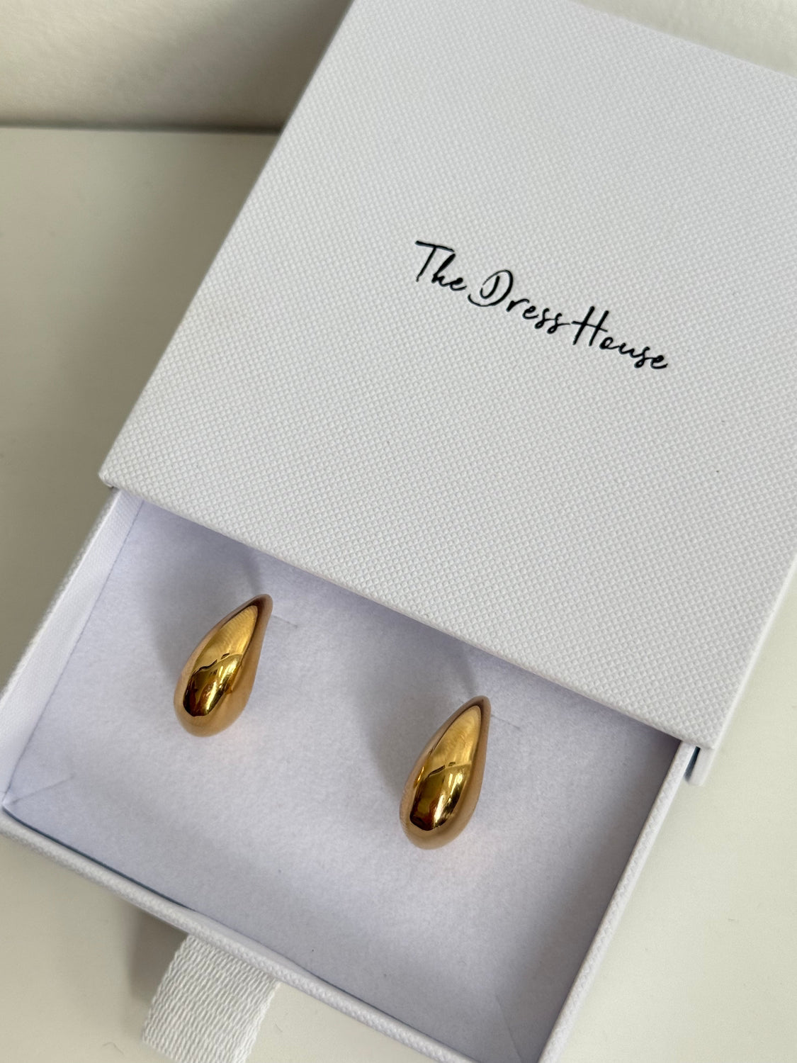 Simone - Gold Hoop Dome Earring