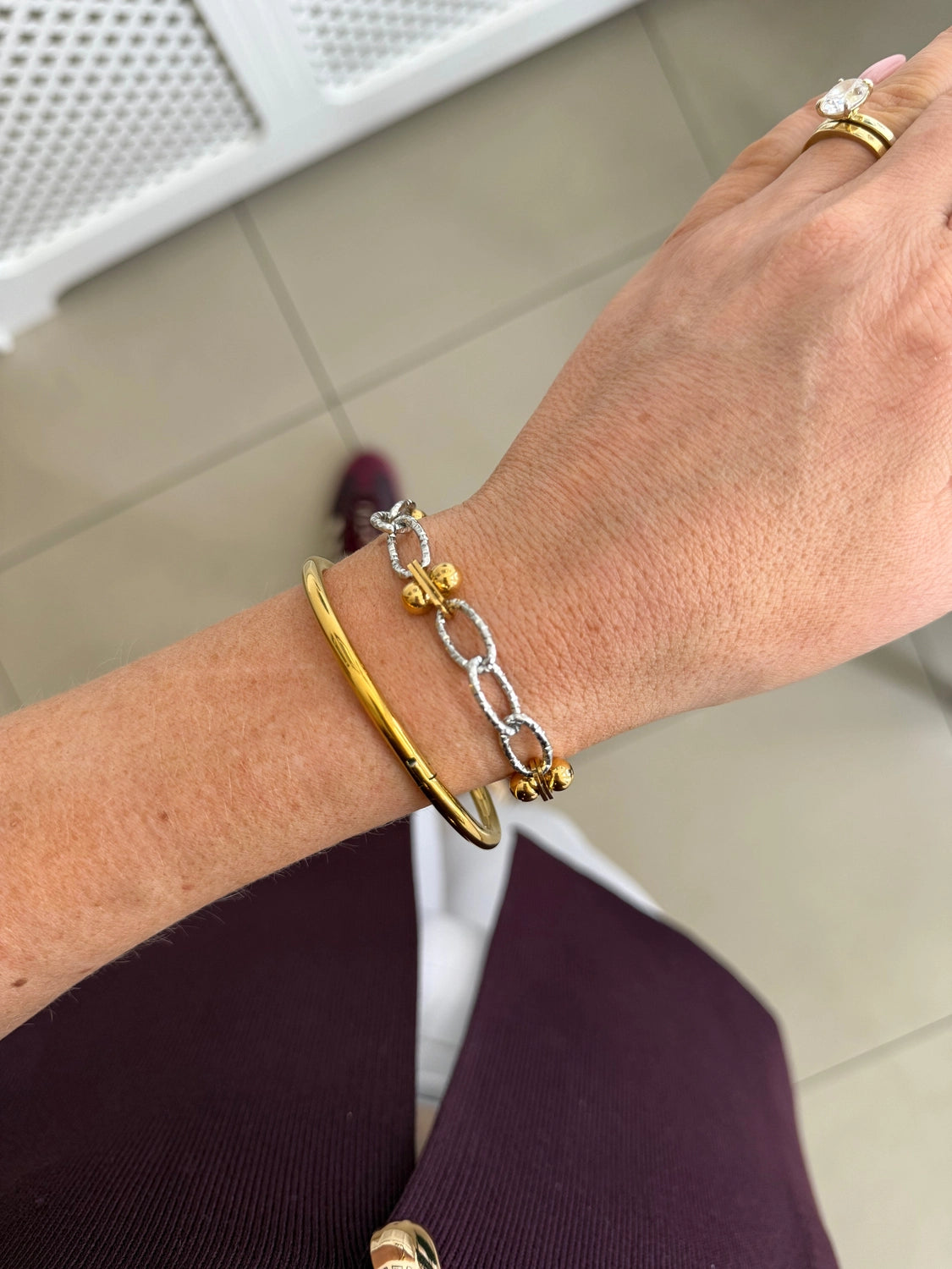 Connie - Gold Silver Bracelet