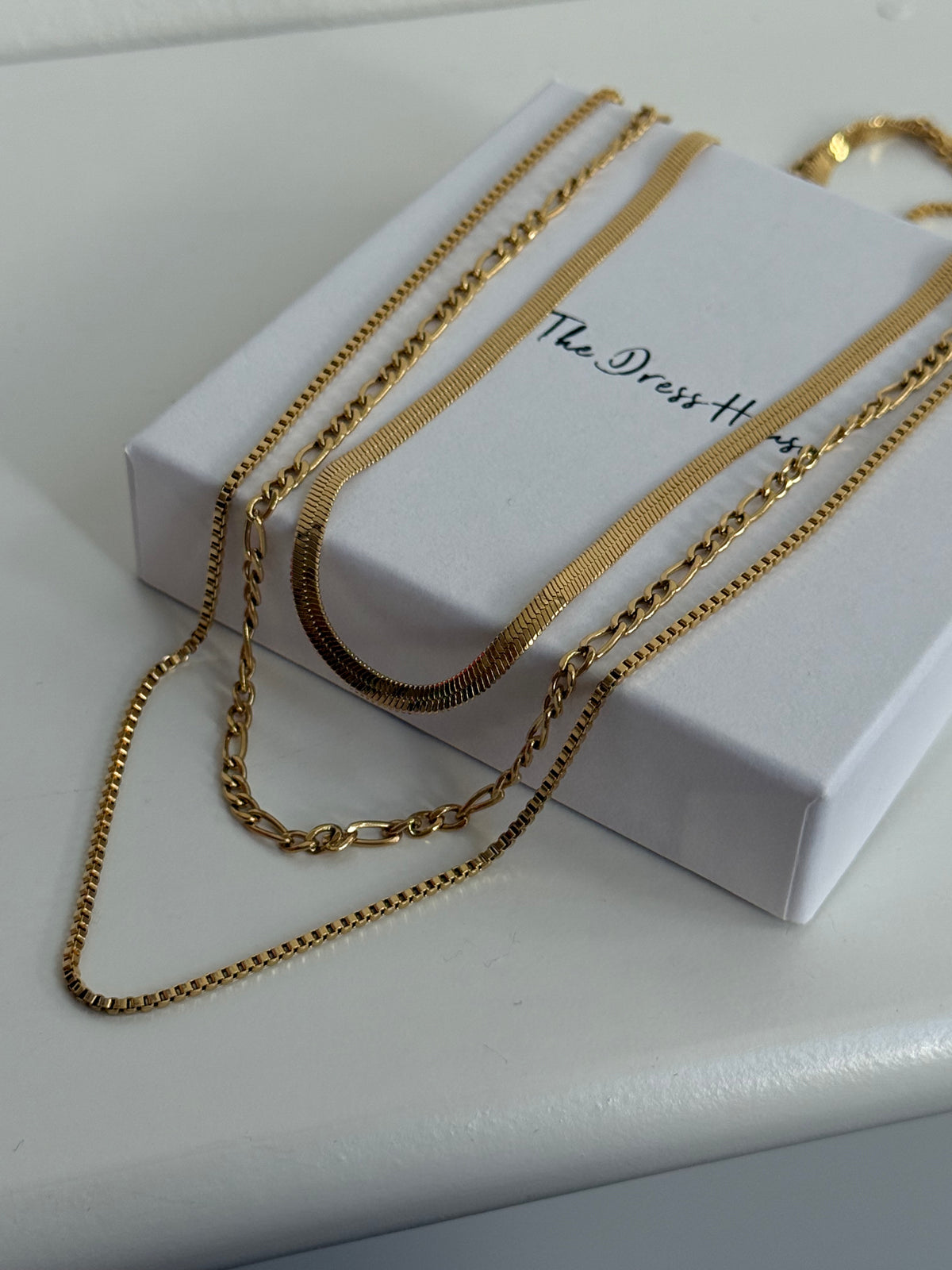 Amelia - Triple Layer Gold Necklace