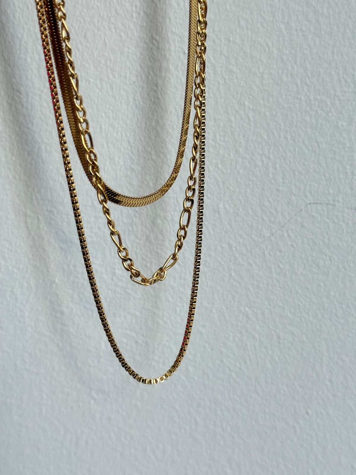 Amelia - Triple Layer Gold Necklace