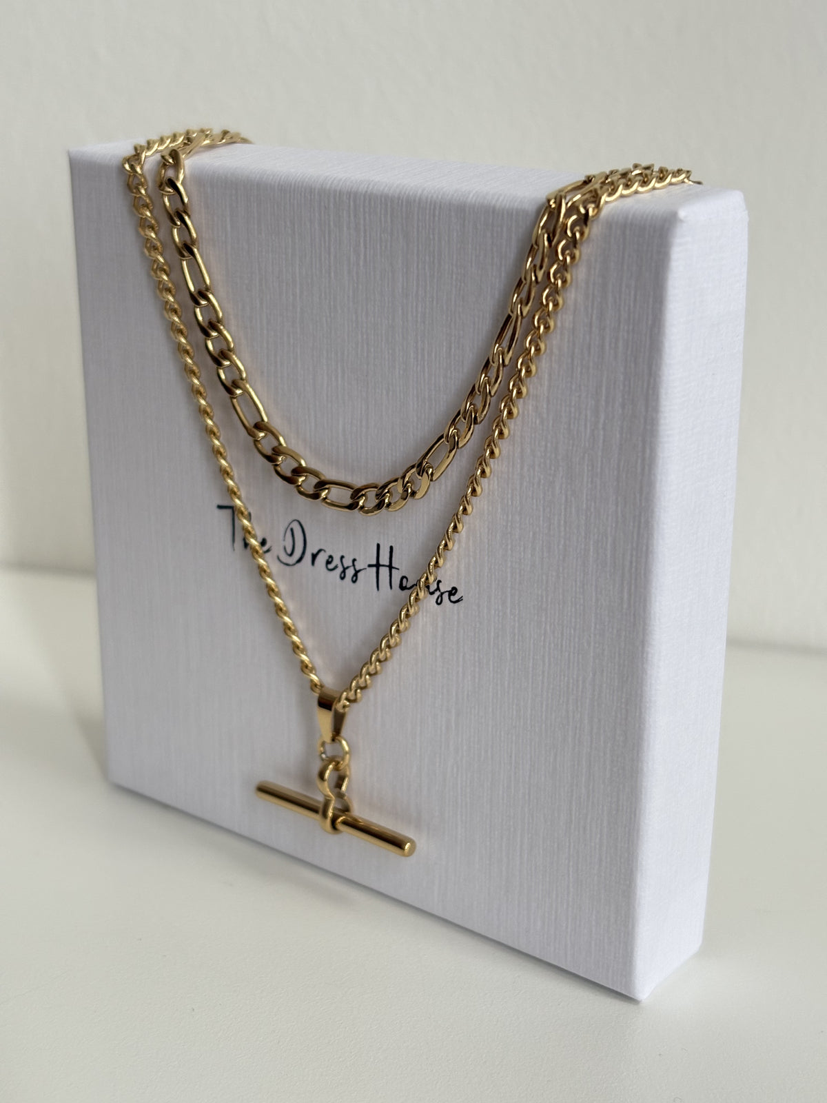 Tanya - Gold T Bar Necklace