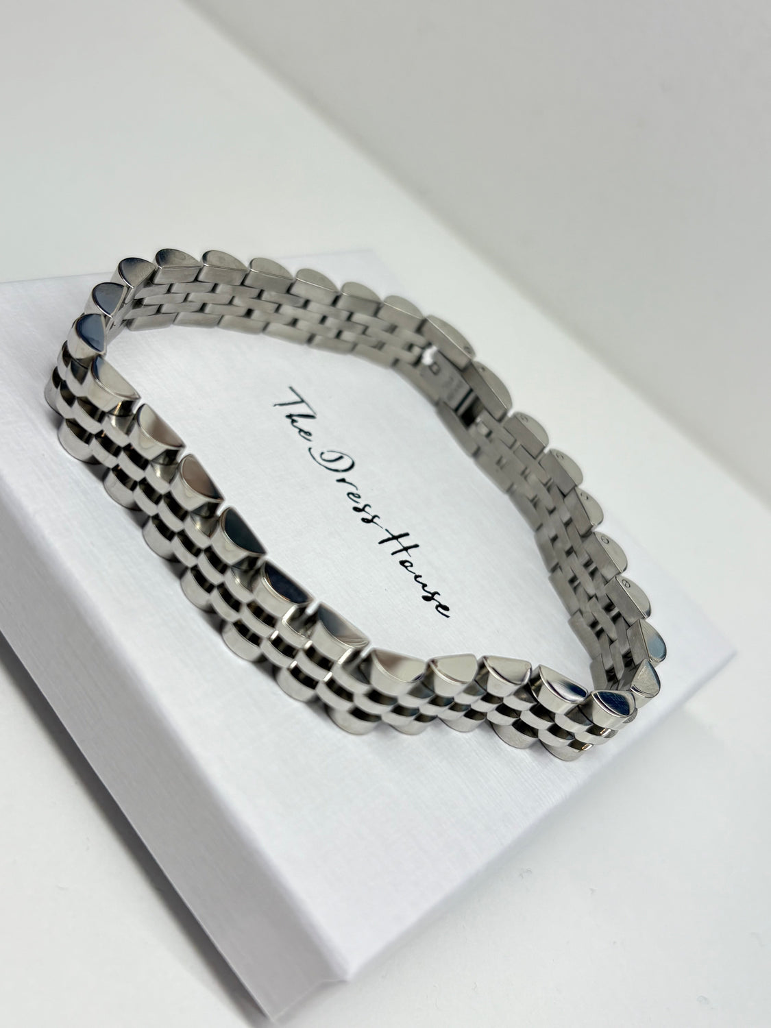 Beth - Silver Bracelet (longer length 20cm)