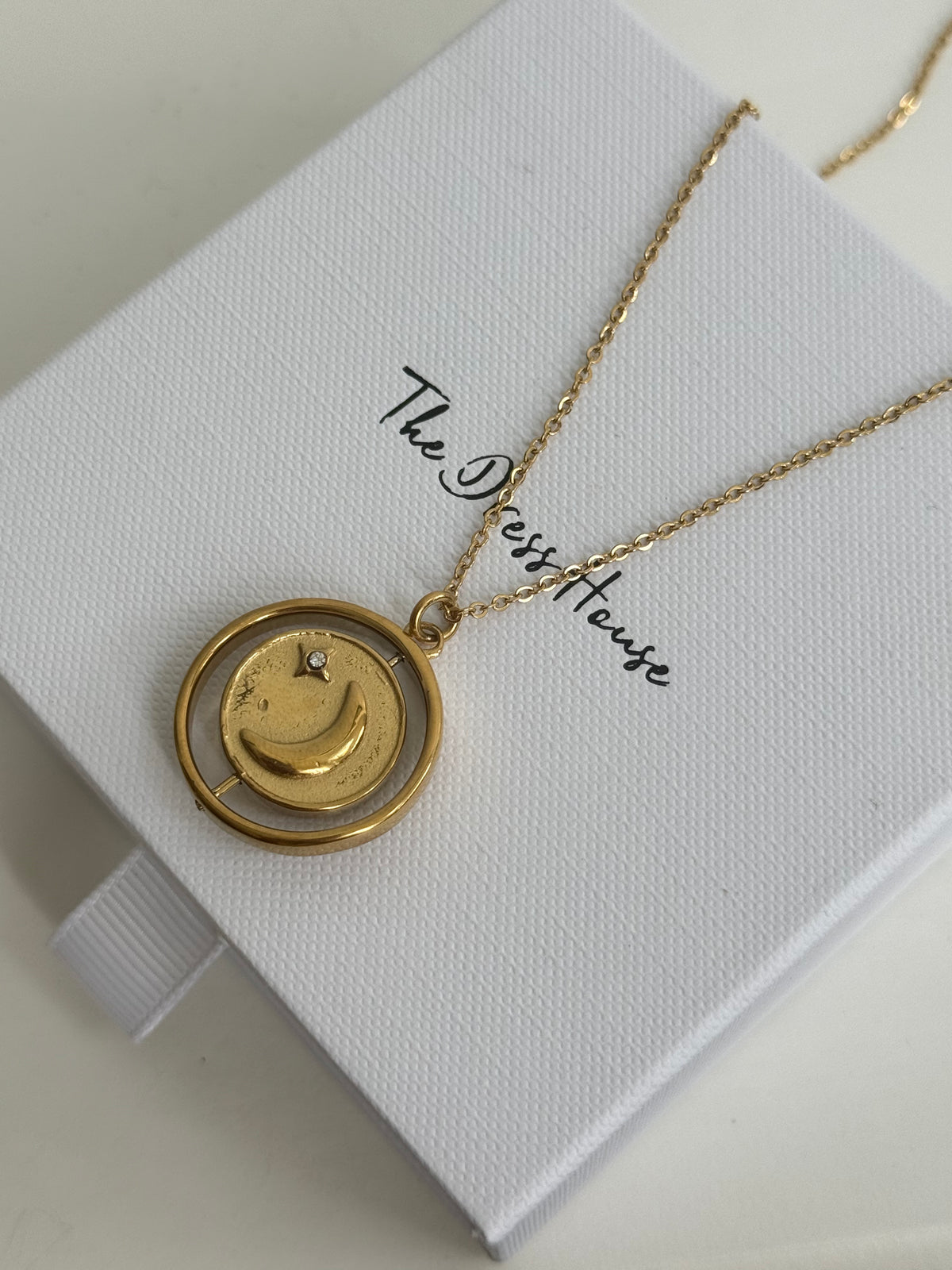 Celestial - Gold Reversible Charm Necklace