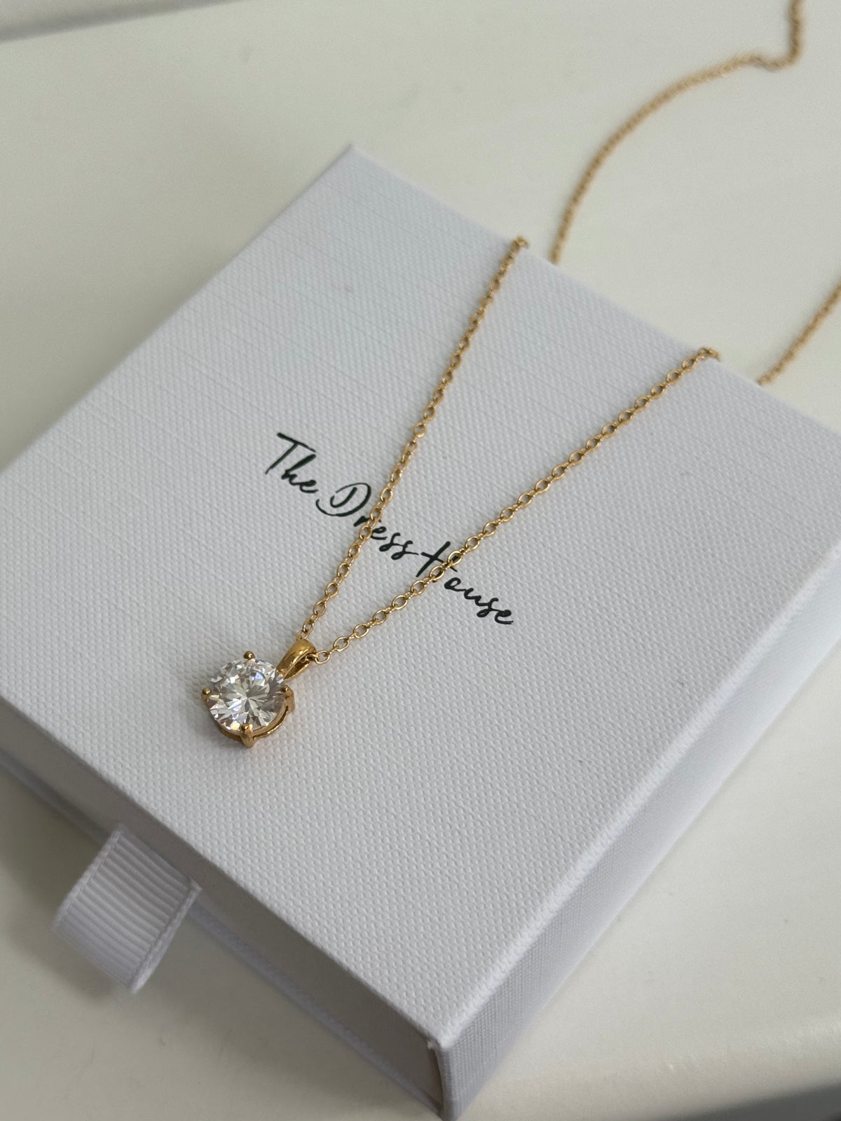 Zita - Gold Floating Diamond Necklace