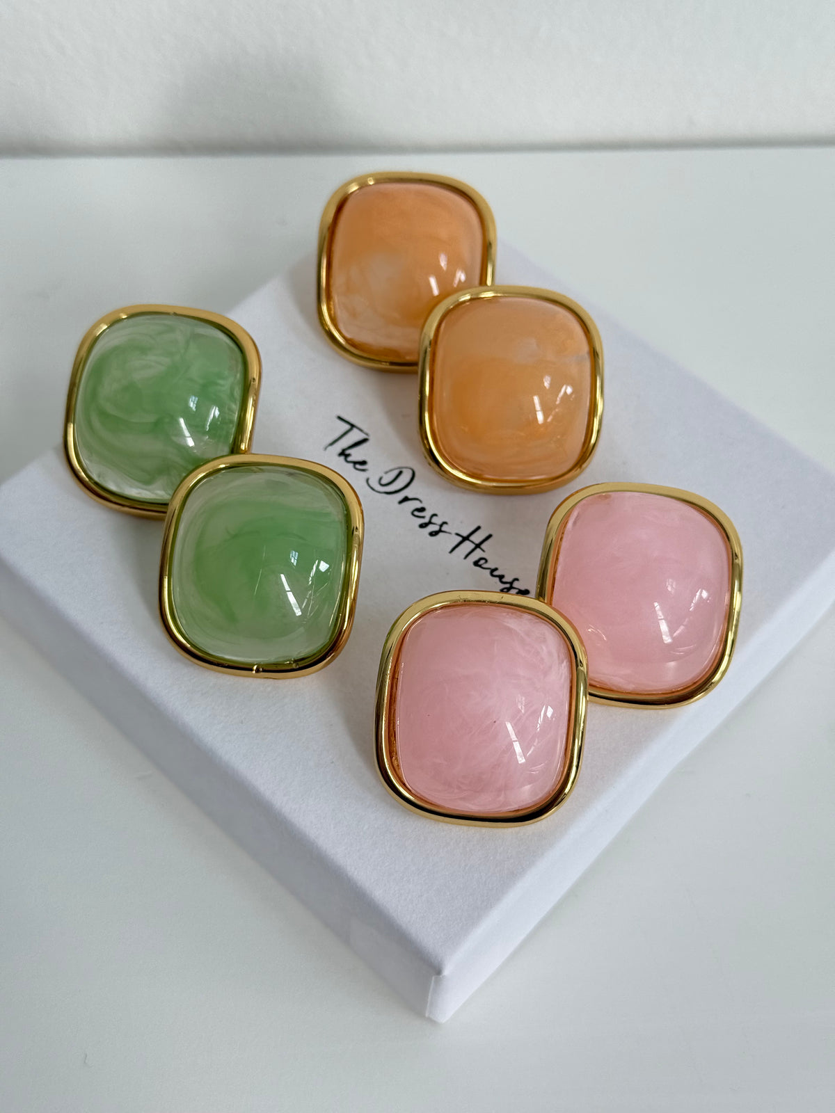 Cora - Green Gold Earring