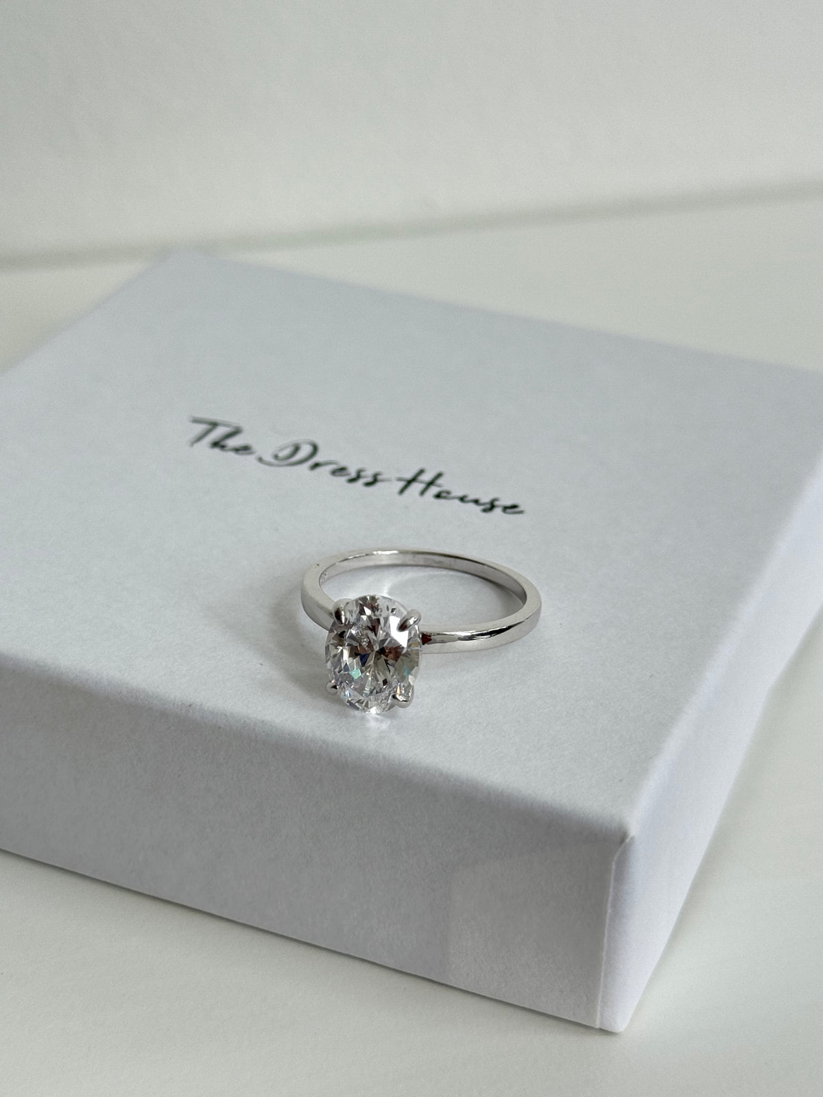 Rosie - Silver Diamanté Ring