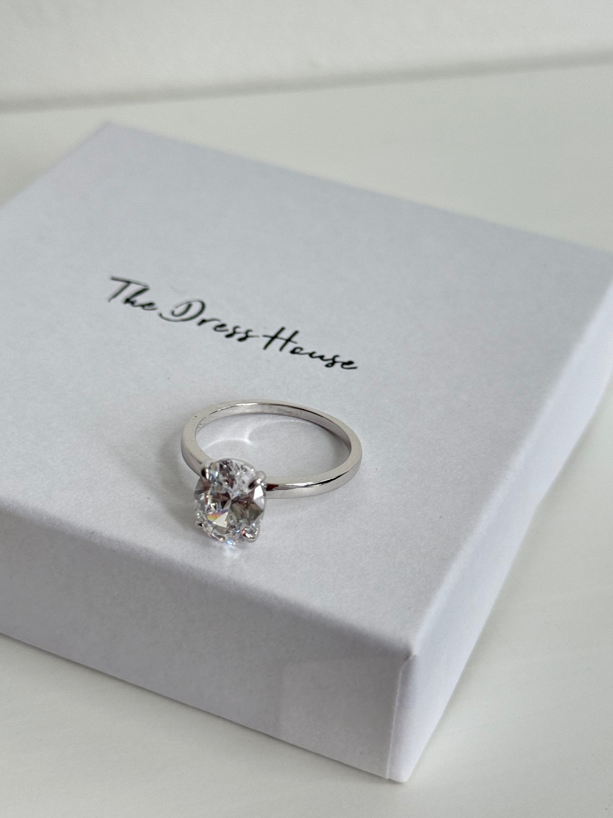 Rosie - Silver Diamanté Ring