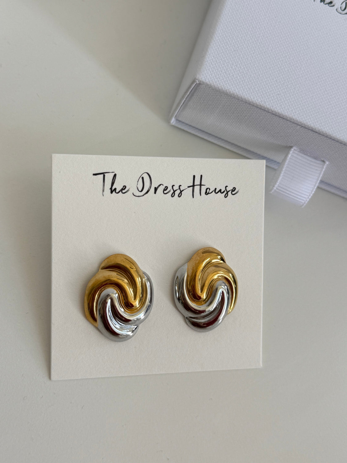 Lexi - Gold Silver Stud Earring