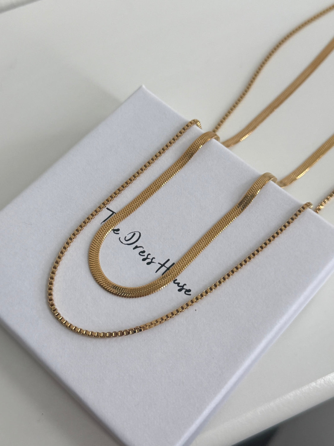 Zia - Gold Double Layer Necklace