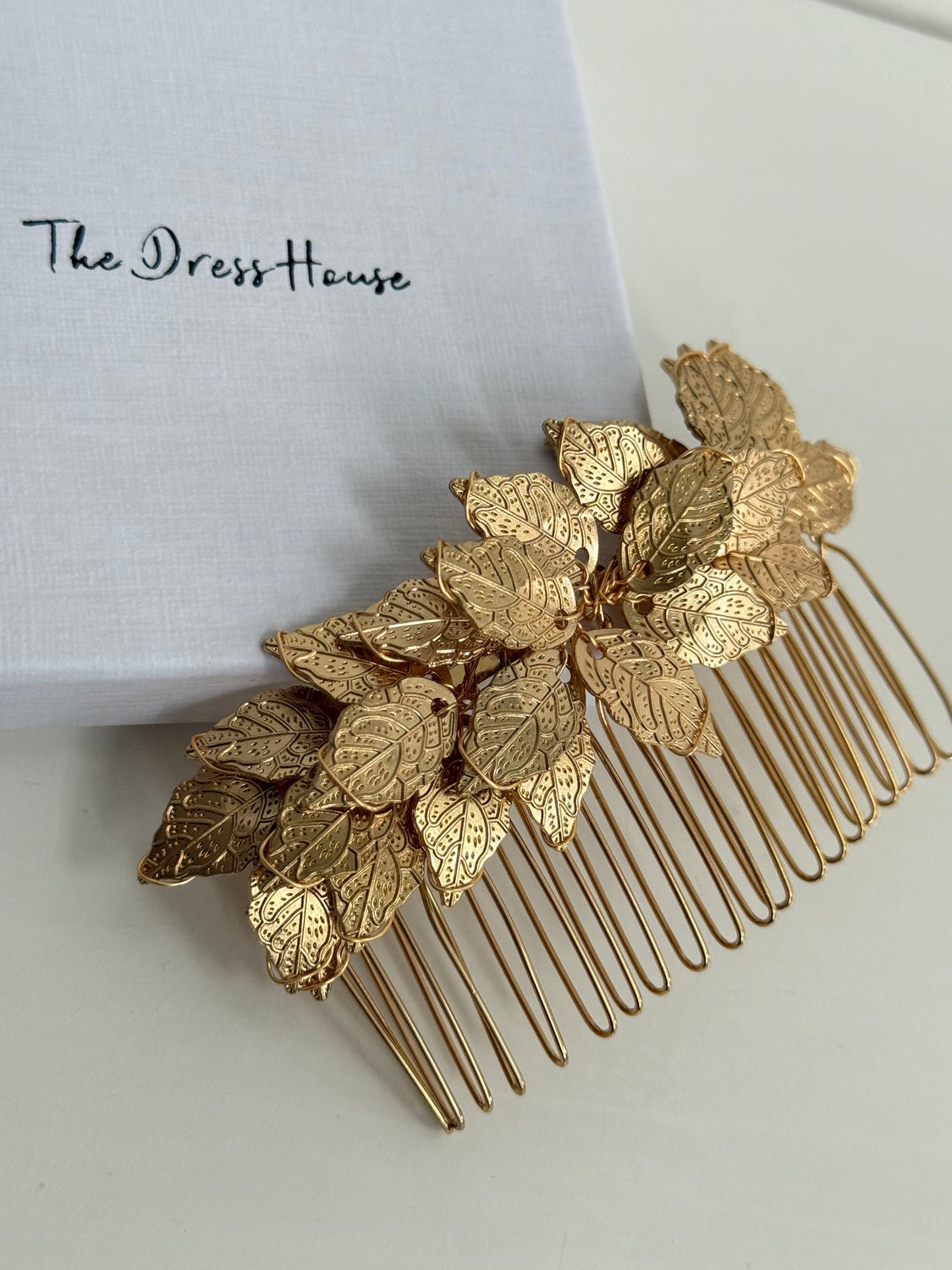 Kim - Gold Leaf Hair Comb
