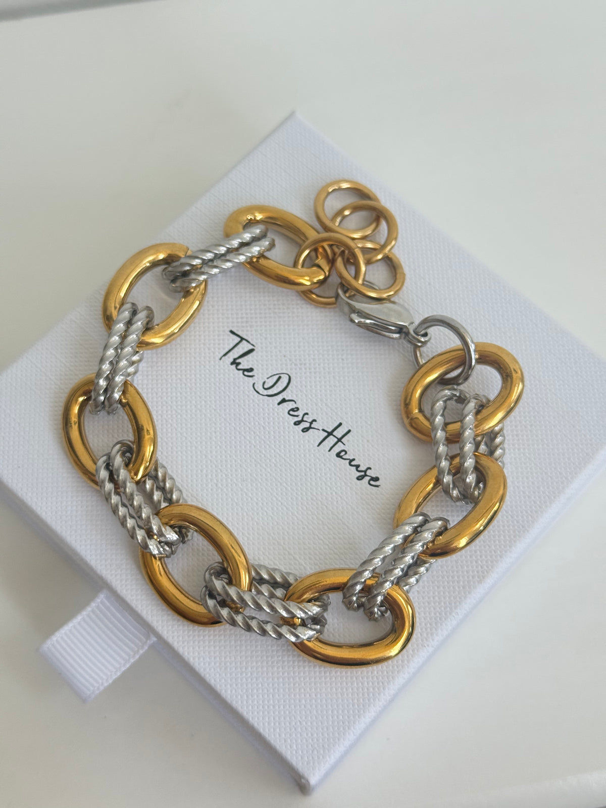 Izzy - Gold Silver Chunky Bracelet